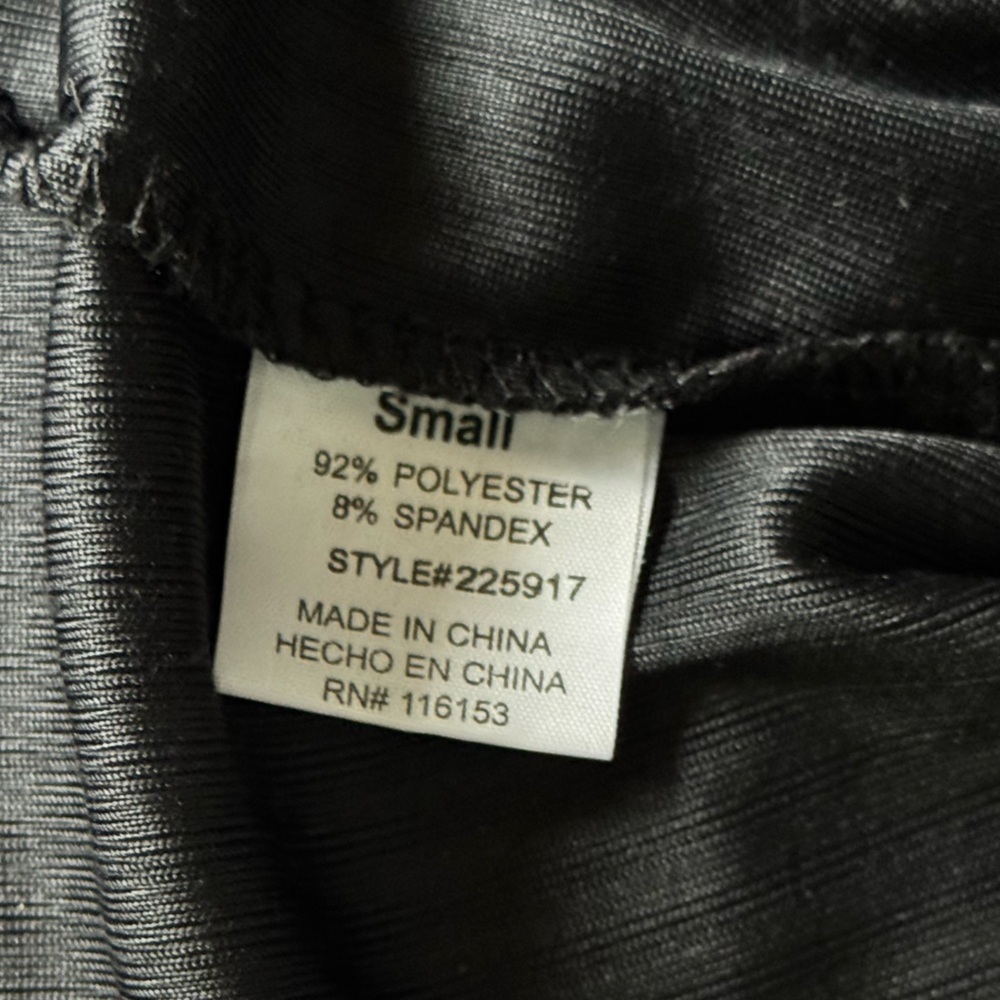 Poof New York | Black Ribbed Tie Front Top - Picture 6 of 6
